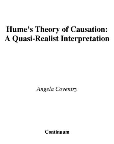 Hume's Theory of Causation: A Quasi-Realist Interpretation