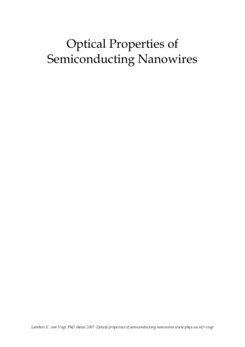 Optical Properties of Semiconducting Nanowires