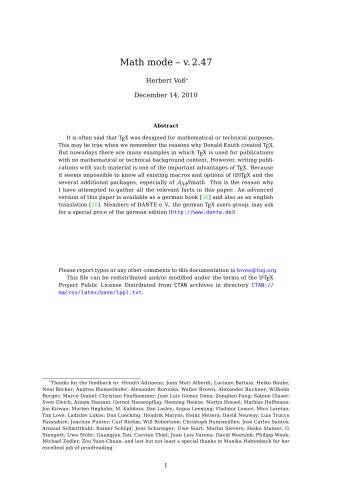 Math mode – v. 2.47