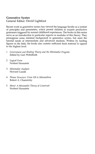 Move! A Minimalist Theory of Construal (Generative Syntax)