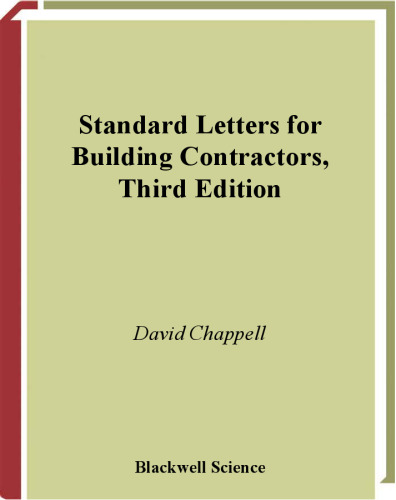 Standard Letters for Building Contractors