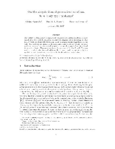 On the singularities of generalized solutions to n-body type problems
