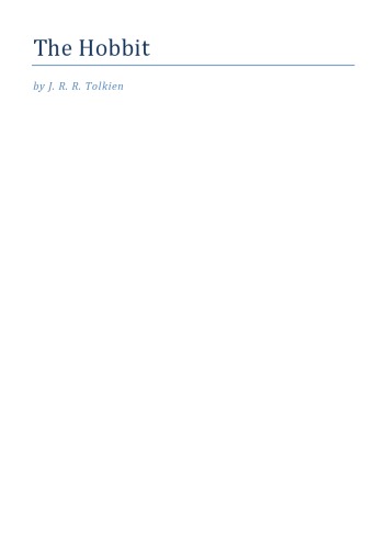 The Hobbit