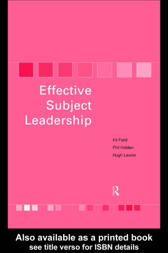 Effective Subject Leadership