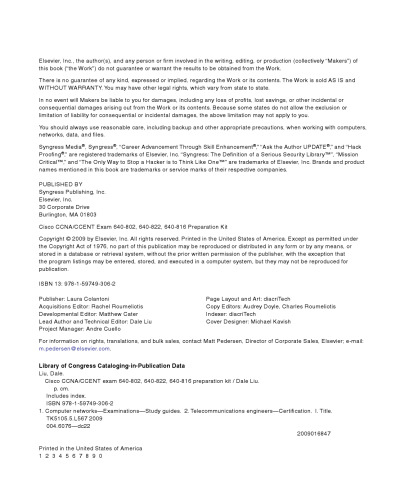 Cisco CCNA CCENT Exam 640-802, 640-822, 640-816 Preparation Kit