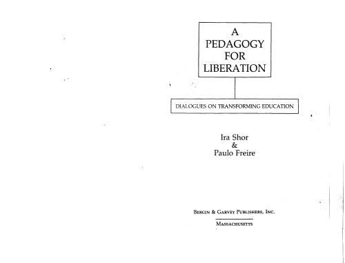 Learning to Question: A Pedagogy of Liberation