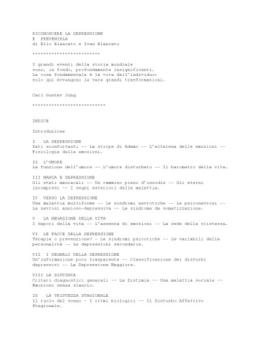 Riconoscere la depressione e prevenirla