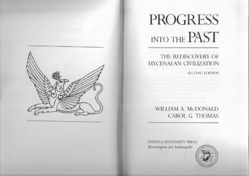 Progress into the Past: The Rediscovery of Mycenaean Civilization (A Midland Book)