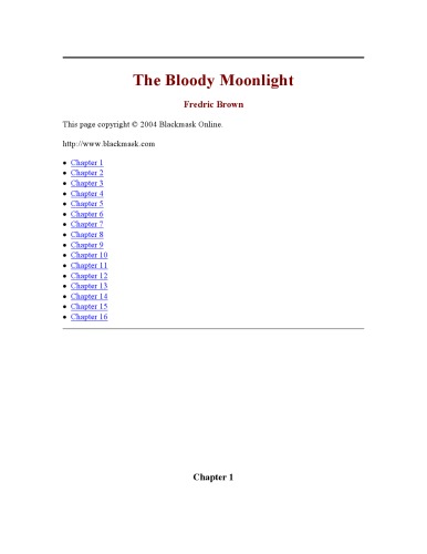 The Bloody Moonlight
