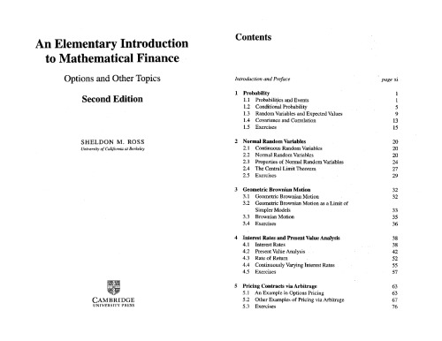 华章数学译丛+7+数理金融初步