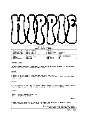 AC DC: Back In Black (AC DC)