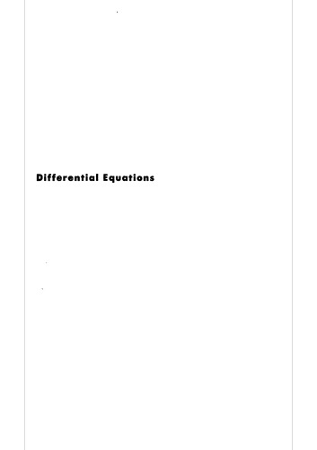 Differential Equations