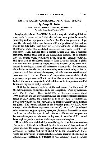 On the Earth Considered as a Heat Engine