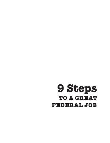 9 Steps To A Great Federal Job