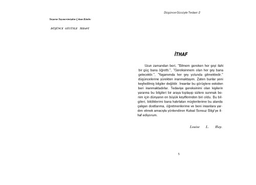 Düşünce Gücüyle Tedavi