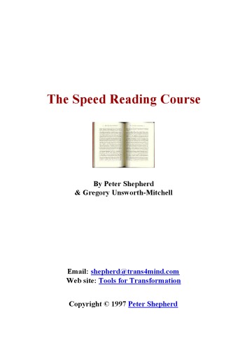 The Speed Reading Course