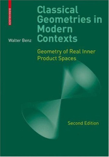 Classical Geometries in Modern Contexts: Geometry of Real Inner Product Spaces