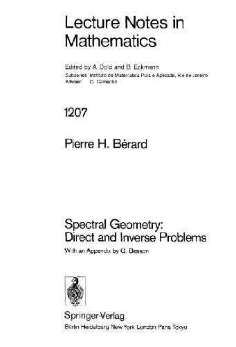 Spectral geometry: direct and inverse problems