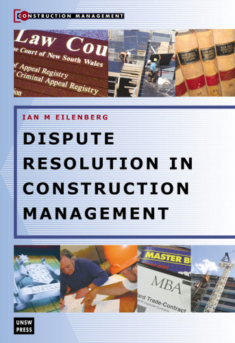 Dispute Resolution in Construction Management