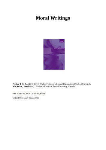 Moral Writings (British Moral Philosophers)