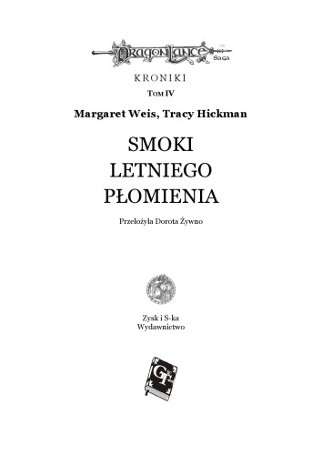 Smoki letniego plomenia (Dragonlance Chronicles IV) POLISH text edition