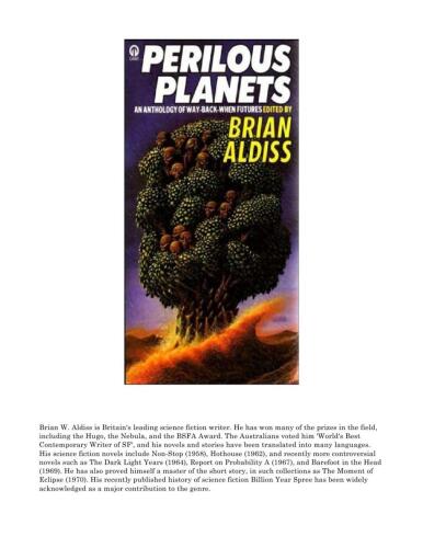 Perilous Planets - An Anthology of Way Back When Futures: An Anthology of Way-back-when Futures