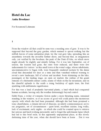 Hotel du Lac (Panther Books)