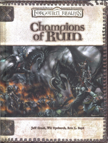 Champions of Ruin (Dungeon & Dragons d20 3.5 Fantasy Roleplaying, Forgotten Realms Setting)