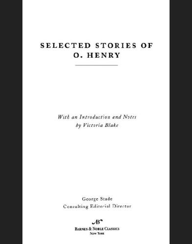 Selected Stories of O. Henry