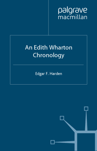 An Edith Wharton Chronology