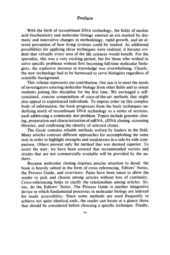 Guide to Molecular Cloning Techniques