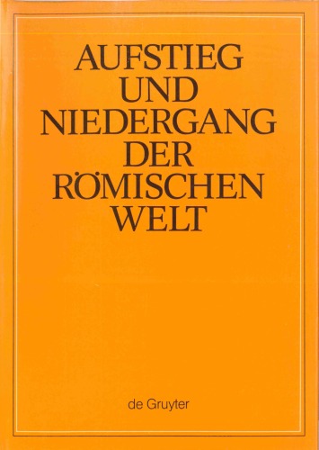 Aufstieg und Niedergang der römischen Welt (ANRW), 2. Principat, Bd. 25 (2. Teilband): Vorkonstantinisches Christentum: Leben und Umwelt Jesu; Neues Testament (Sprache und Literaturgeschichte)