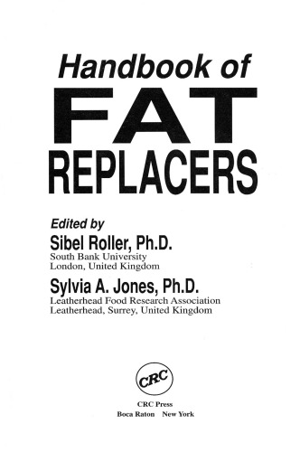 Handbook of Fat Replacers