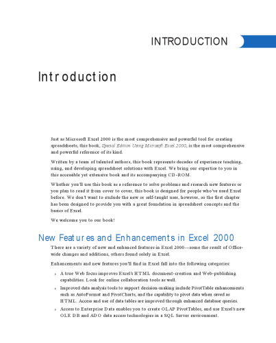 Special Edition Using Microsoft Excel 2000