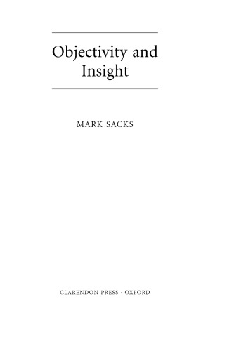 Objectivity and Insight