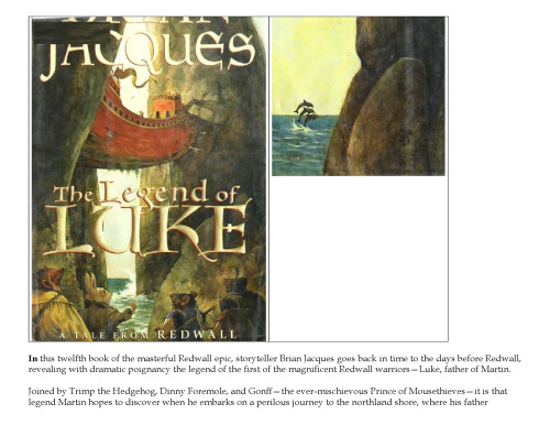 The Legend of Luke: A Tale from Redwall