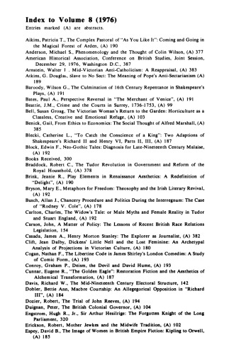 Albion Vol. 8, No. 4, Winter, 1976