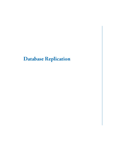 Database Replication