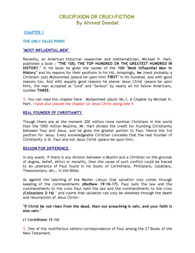 Crucifixion or Cruci-Fiction