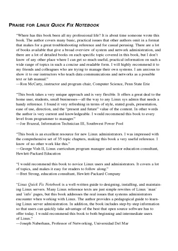 Linux(R) Quick Fix Notebook
