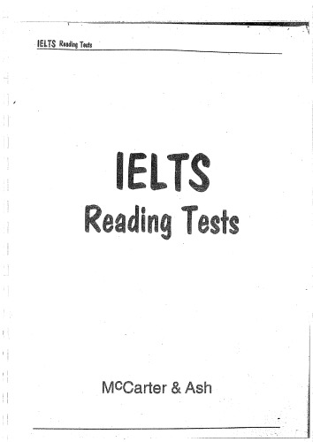 IELTS Reading Tests