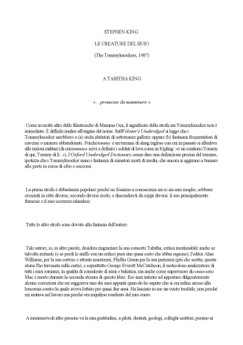 Le creature del buio