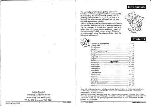 Spelling Essentials (Student Personal Reference)
