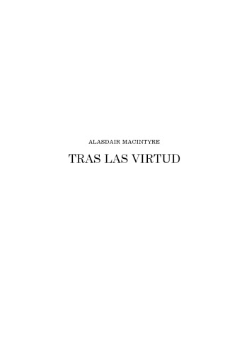 Tras La Virtud
