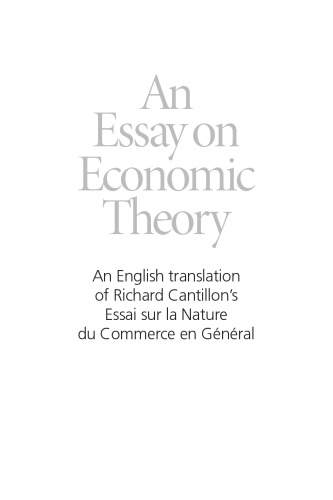 Essay on Economic Theory
