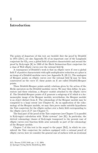 Heegner Modules and Elliptic Curves