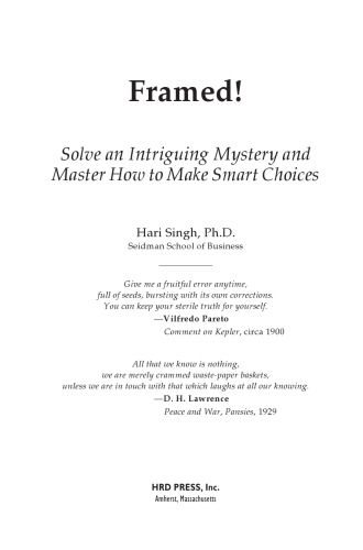 Framed!, Solve an Intriguing Mystery and Master How to Make Smart Choices