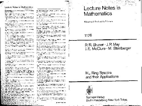 H Ring Spectra and Their Applications