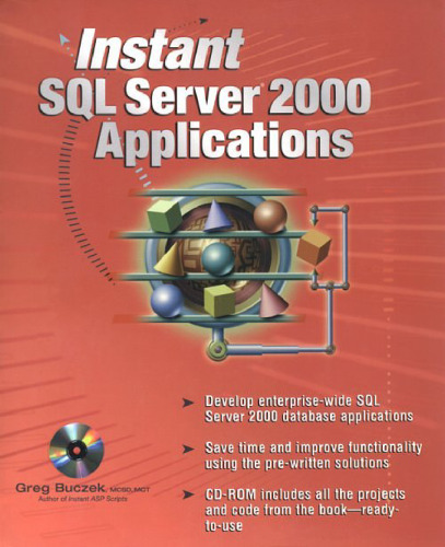 Instant SQL server 2000 applications