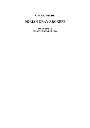 Dorian Gray arcképe